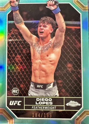 2024 Topps Chrome UFC #26 Aqua Refractor /199