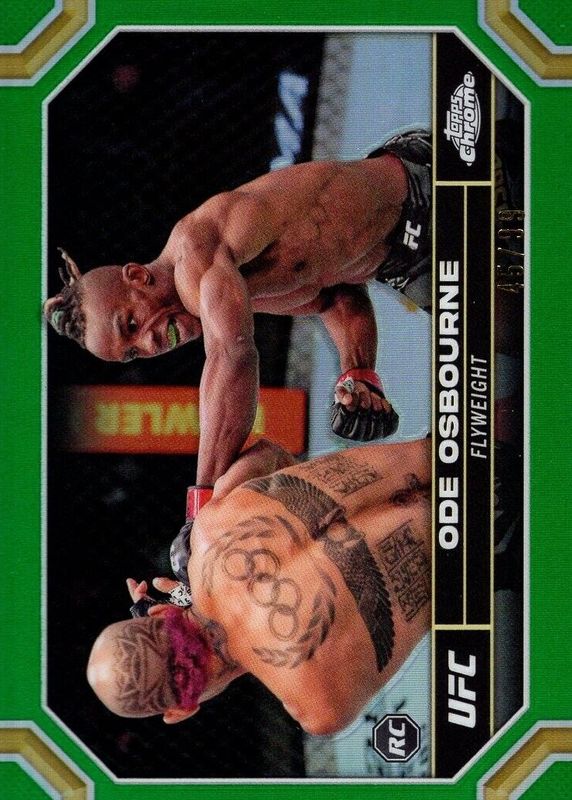 2024 Topps Chrome UFC #133 Green Refractor /99