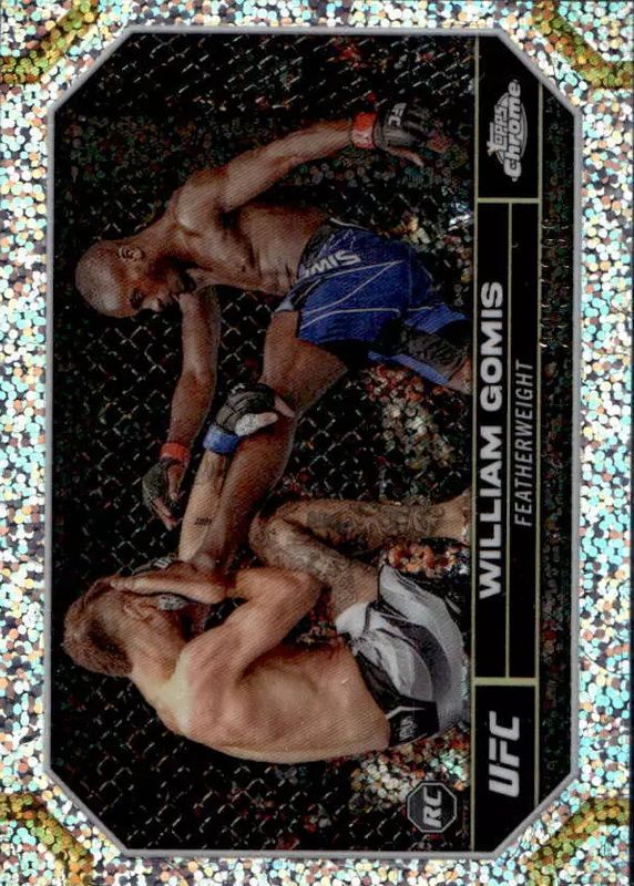 William Gomis 2024 Topps Chrome UFC #199 Speckle Refractor /299 Rookie PSA 10