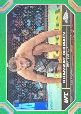 2024 Topps Chrome UFC #114 Green Refractor /99