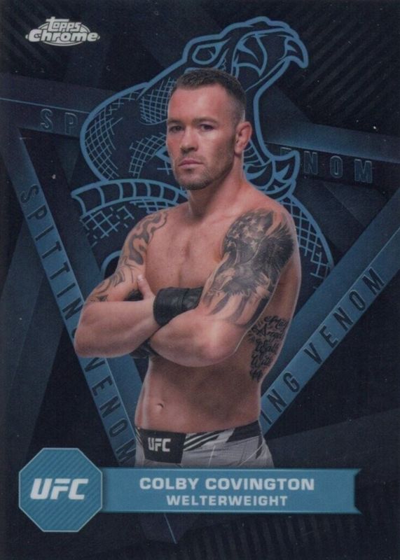 Colby Covington 2024 Topps Chrome UFC #SPV-3 Spitting Venom /(SSP) RAW