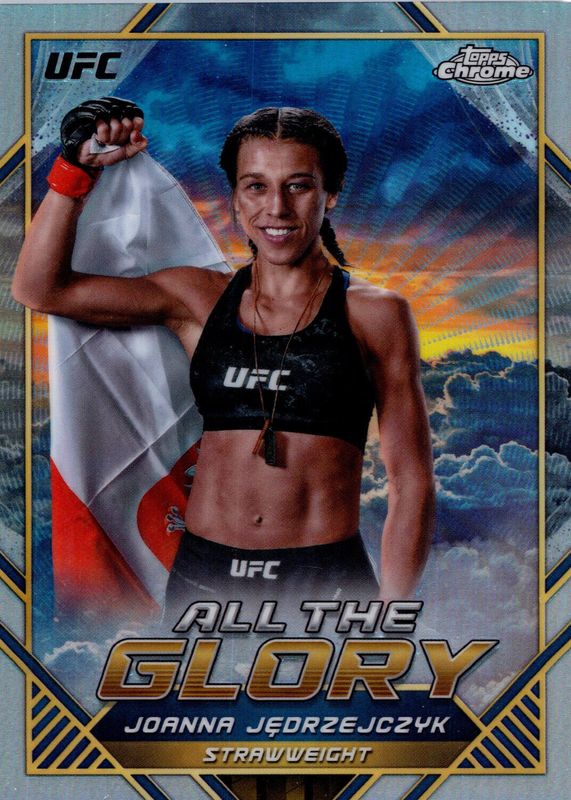 Joanna Jedrzejczyk 2024 Topps Chrome UFC #ATG-7 All the Glory BGS 9