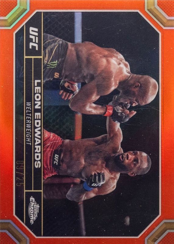 2024 Topps Chrome UFC #115 Orange Refractor /25