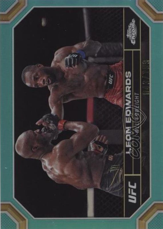 2024 Topps Chrome UFC #115 Aqua Refractor /199