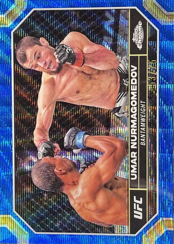 2024 Topps Chrome UFC #189 Blue Wave Refractor /75