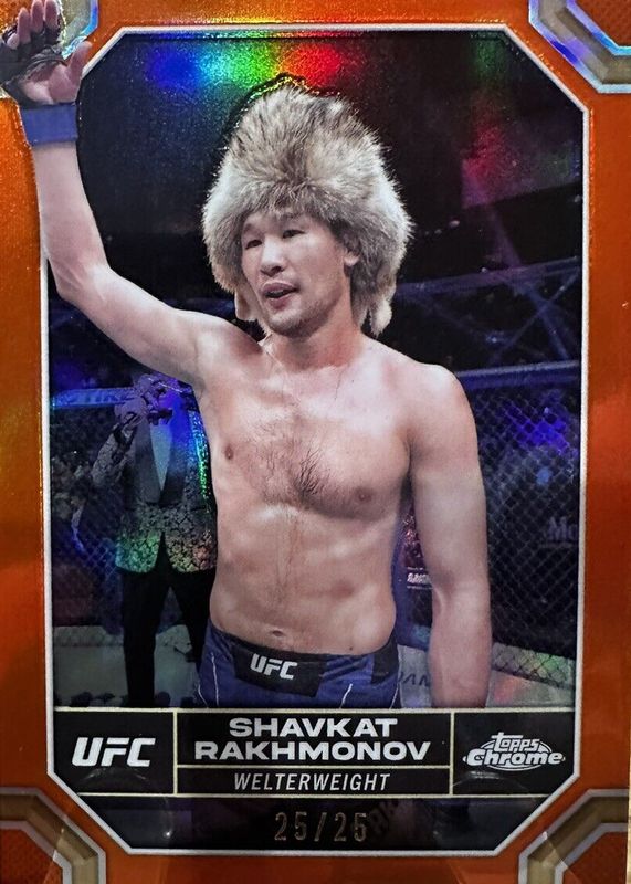 2024 Topps Chrome UFC #177 Orange Refractor /25