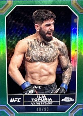2024 Topps Chrome UFC #77 Green Refractor /99