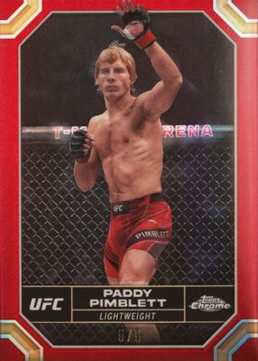 2024 Topps Chrome UFC #151 Red Refractor /5