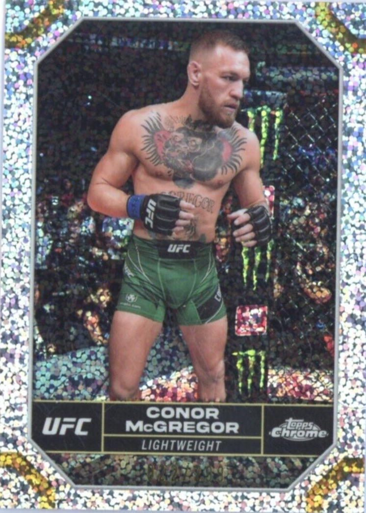 Conor McGregor 2024 Topps Chrome UFC #49 Speckle Refractor /299