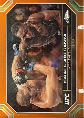 2024 Topps Chrome UFC #81 Orange Refractor /25