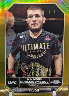 2024 Topps Chrome UFC #112 Gold Refractor /50