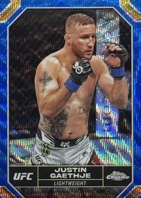 2024 Topps Chrome UFC #104 Blue Wave Refractor /75
