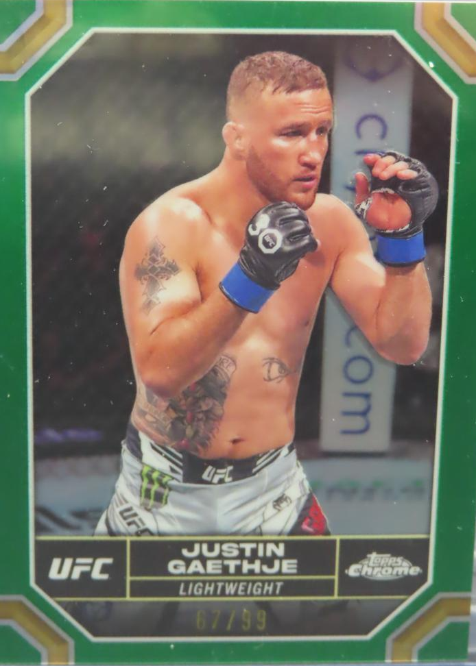 その他 2022 Donruss Optic UFC JUSTIN GAETHJE 2022 Panini Donruss Optic UFC - Blue Velocity Prizm #98