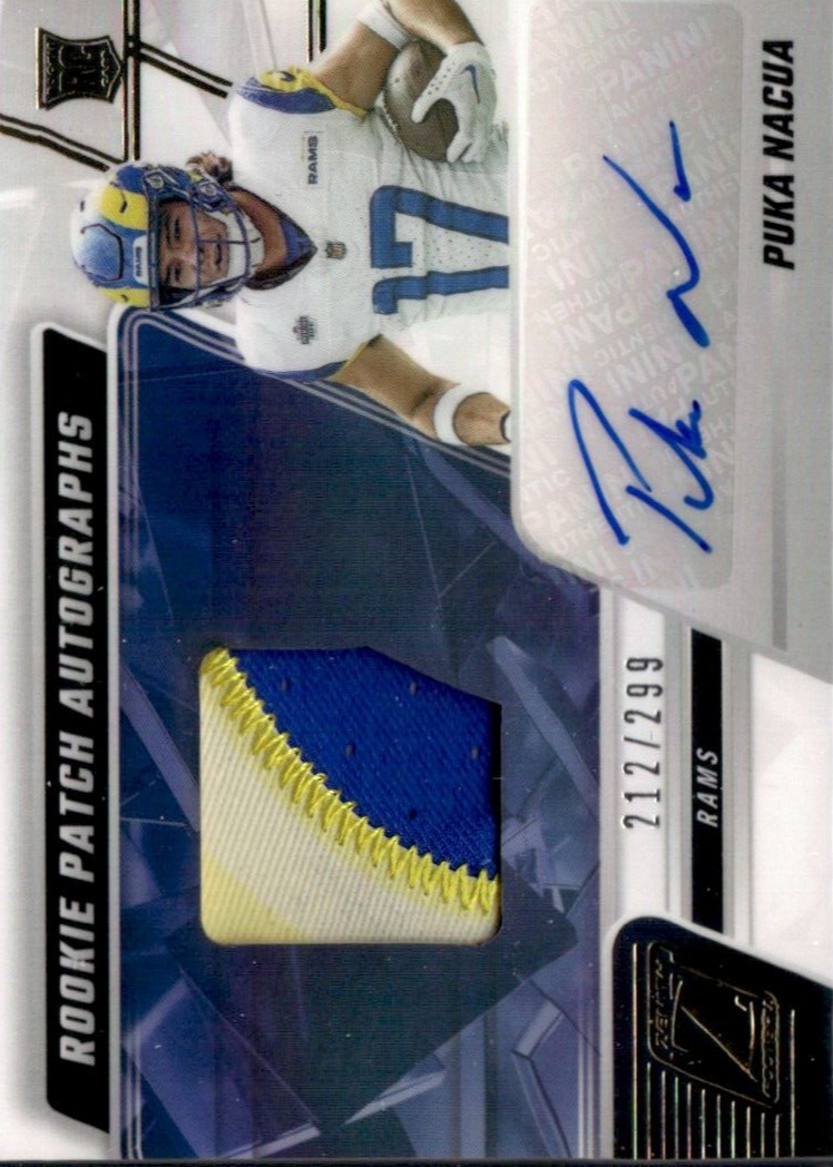 Puka Nacua 2023 Zenith #227 Rookie Patch Auto /299 Price