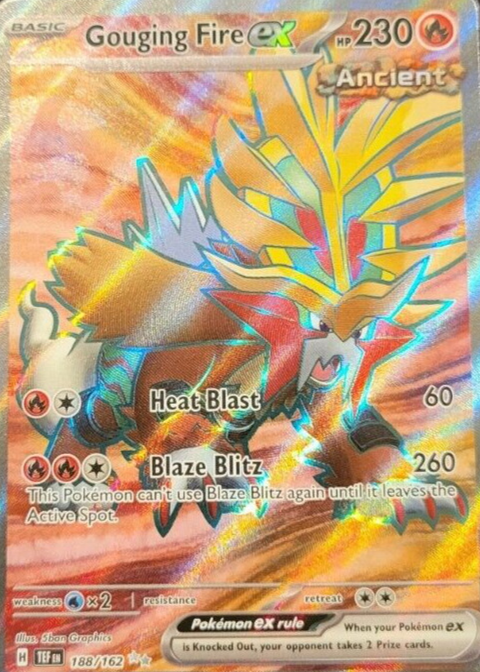 GOUGING FIRE ex SAR PSA10 Carte Pokémon - Gouging Fire ex 093/071