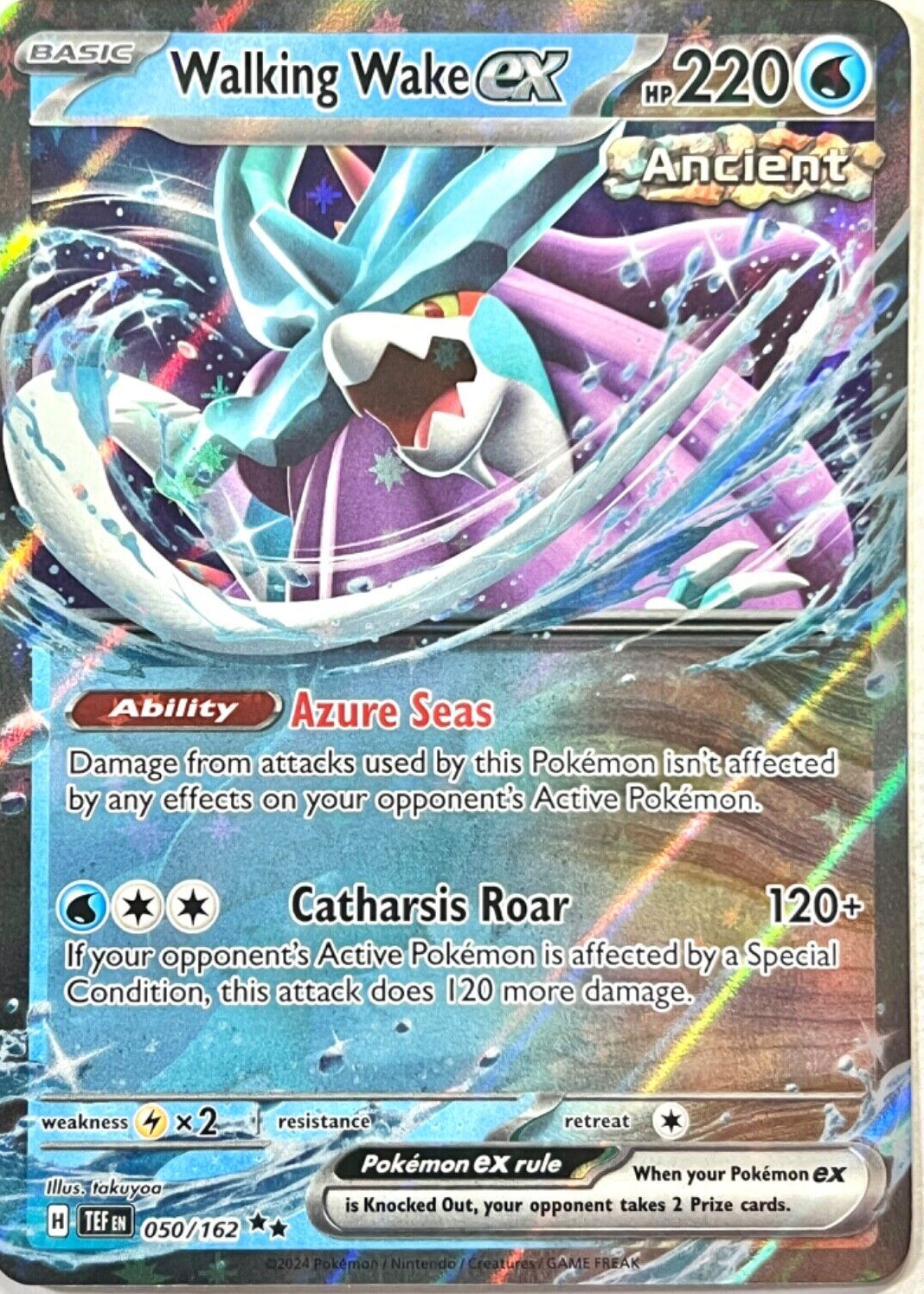 ポケモンカードゲーム Walking Wake EX セット Walking Wake ex SR 086/071 Holo Wild Force sv5k 2024 Pokemon