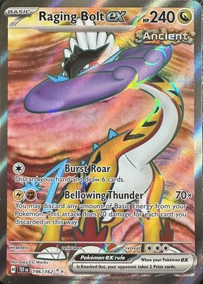 PSA 10 Raging Bolt ex Pokemon Card 095/071 SAR SV5K HOLO