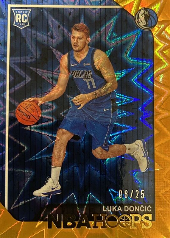 Luka Doncic 2018 Hoops #268 Orange Explosion /25 Price Guide 