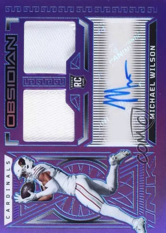 2023 Obsidian #242 Rookie Jersey Autographs - Electric Etch Purple Flood /30