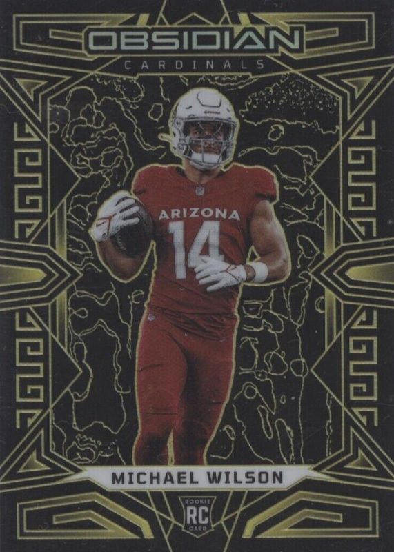 Michael Wilson 2023 Obsidian #103 Electric Etch Yellow /10 Rookie PSA 10