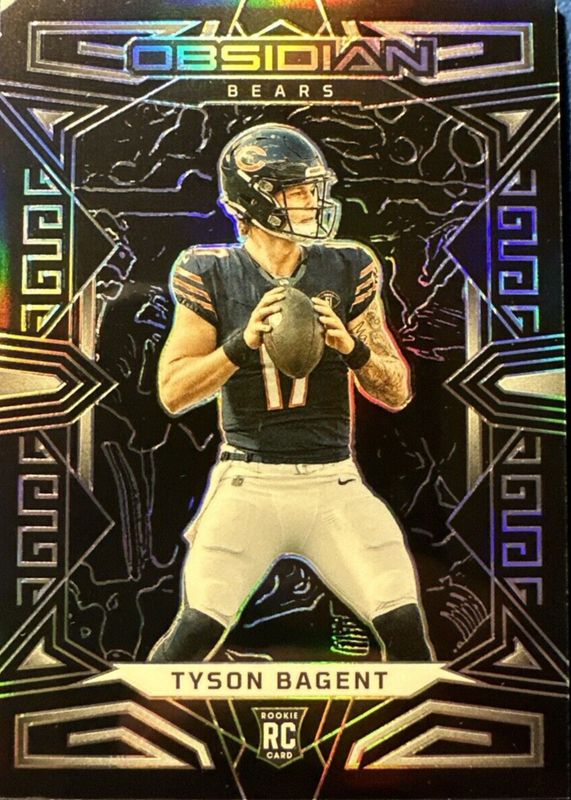 Tyson Bagent 2023 Obsidian #154 Base Rookie PSA 9