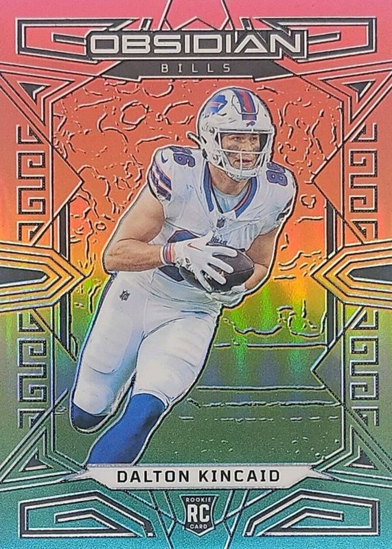 Dalton Kincaid 2023 Obsidian #108 Electric Etch Neon Flood /3 Rookie PSA 10