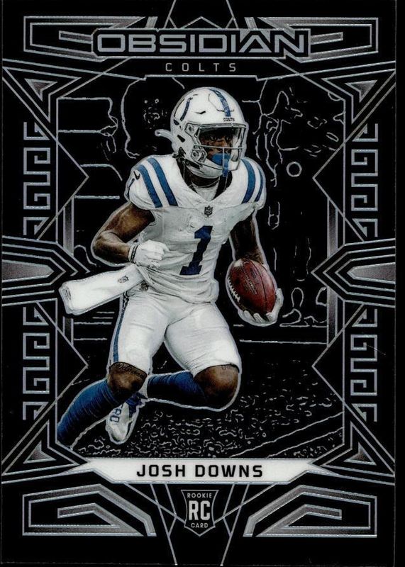 Josh Downs 2023 Obsidian #145 Base Rookie PSA 10