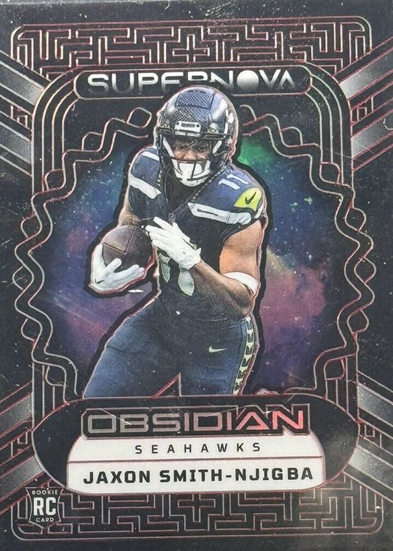 Jaxon Smith-Njigba 2023 Obsidian #16 Supernova - Electric Etch Red /10 Rookie PSA 10