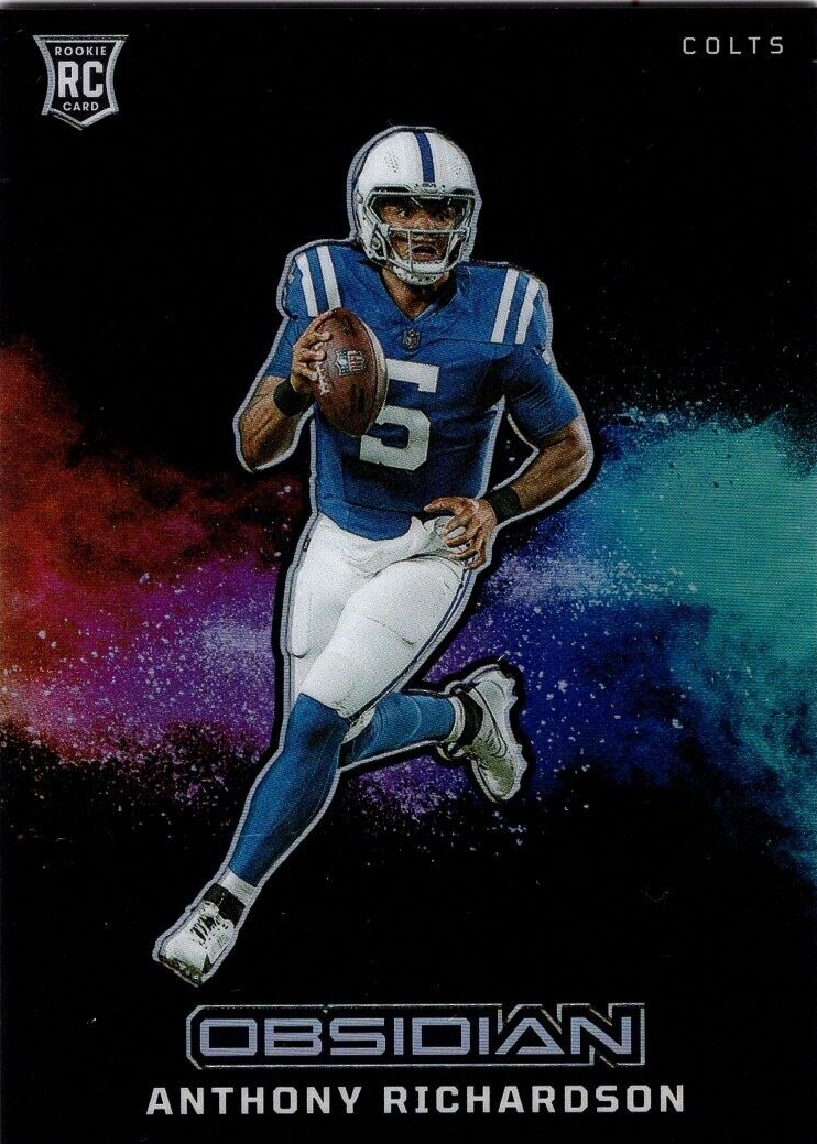 Anthony Richardson 2023 Obsidian #17 Black Color Blast /(SSP