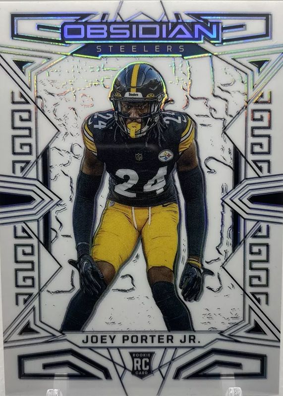 Joey Porter Jr. 2023 Obsidian #183 Electric Etch Contra /(SSP) Rookie RAW