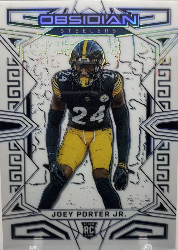 Joey Porter Jr. 2023 Obsidian #183 Electric Etch Contra /(SSP) Rookie PSA 10