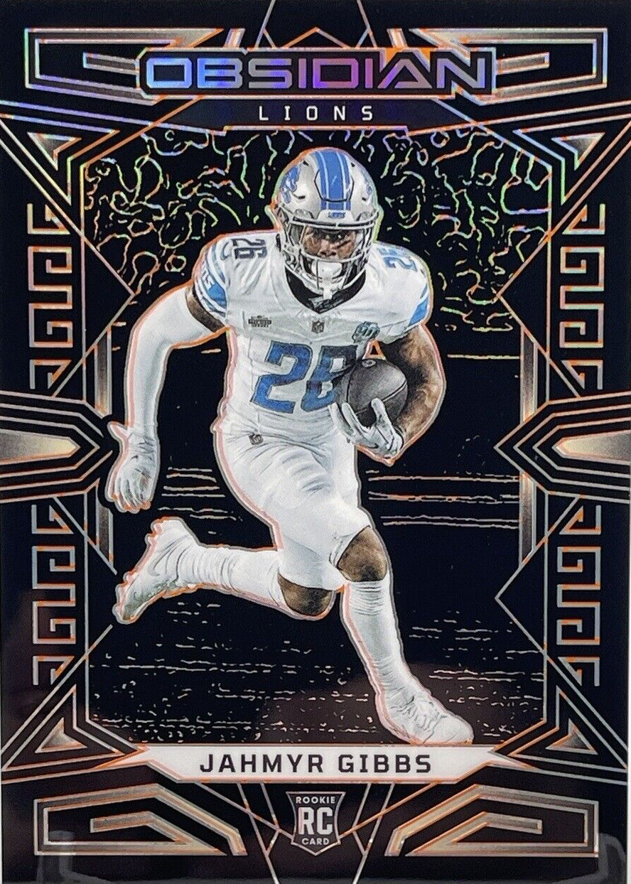 Jahmyr Gibbs 2023 Obsidian #128 Electric Etch Orange /49 Price