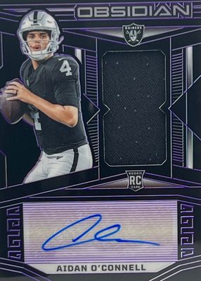 2023 Obsidian #212 Rookie Jersey Autographs - Electric Etch Purple /75