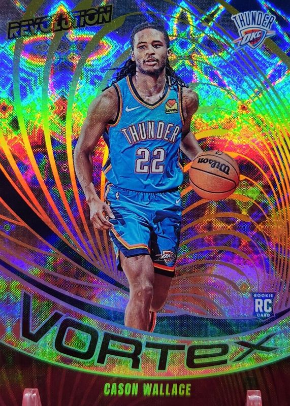 Cason Wallace 2023 Revolution #17 Vortex - Galactic /(SSP) Rookie PSA 10