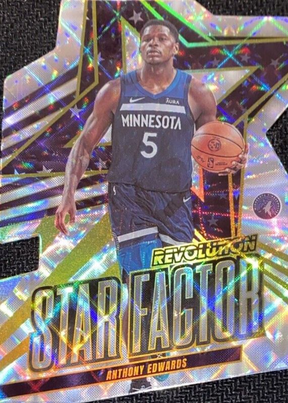 Anthony Edwards 2023 Revolution #5 Star Factor /(SSP) SGC 9.5