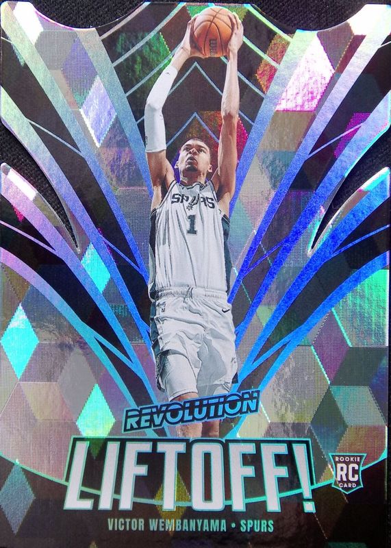 Victor Wembanyama 2023 Revolution #6 Liftoff! - Cubic /50 Rookie SGC 8