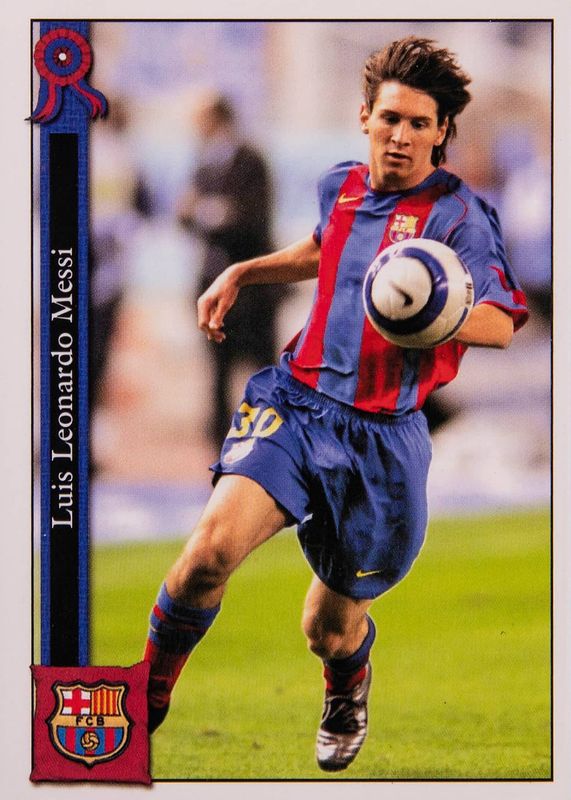 Lionel Messi 2005 Mundi Cromo Liga #602 Base BGS 7