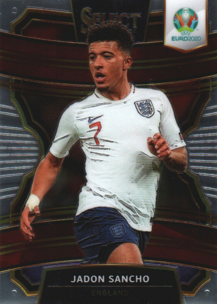その他 2020 SELECT UEFA EURO JADON SANCHO PSA10 Jadon Sancho - 2020 Select UEFA Euro Tri-Color Prizm PSA 10