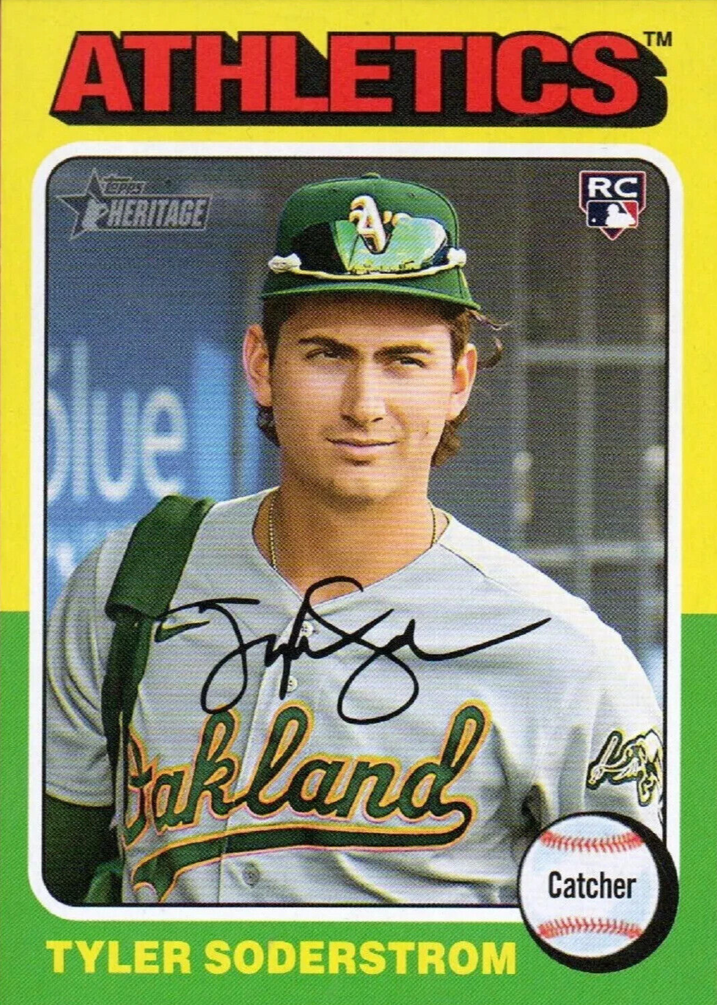 Tyler Soderstrom 2024 Topps Heritage #471 Image Variation Price 