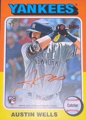 2024 Topps Heritage #ROA-AW Real One Autographs - Red Ink /75