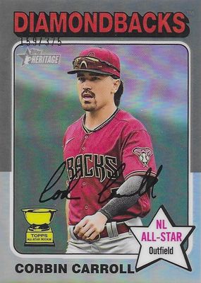 2024 Topps Heritage #372 Chrome - Silver Refractor /375