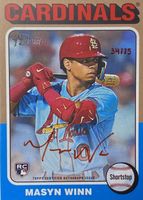 Carte Collection Masyn Winn Topps 2024 /99 AUTO - Autographe Original Cardinals