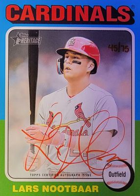 2024 Topps Heritage #ROA-LN Real One Autographs - Red Ink /75