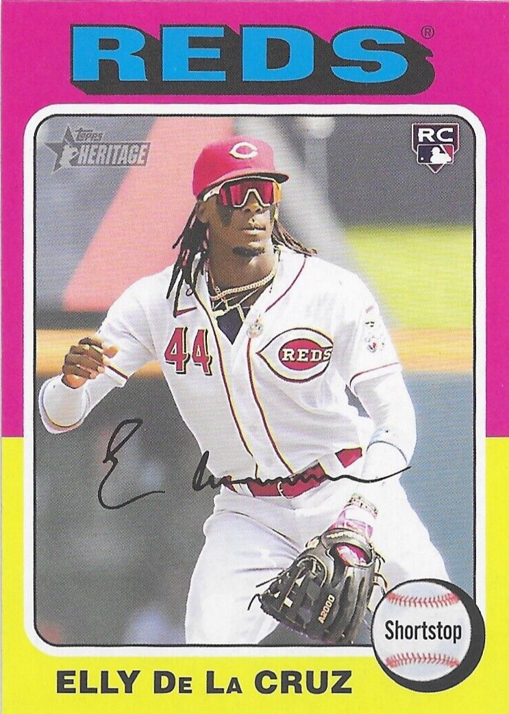 Elly De La Cruz 2024 Topps Heritage #473 Image Variation Price