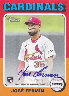 2024 Topps Heritage #ROA-JF Real One Autographs (Looking Right)