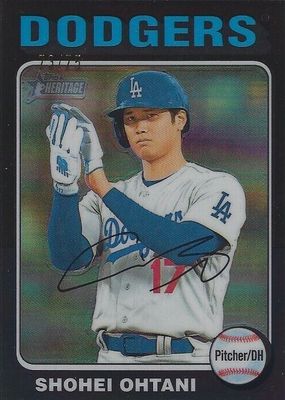 2024 Topps Heritage #371 Chrome - Black Refractor /75