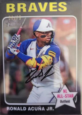 2024 Topps Heritage #321 Chrome - Black Refractor /75