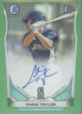 2014 Bowman #BCAP-CT Chrome Prospect Auto - Green Refractor /75 (1st)