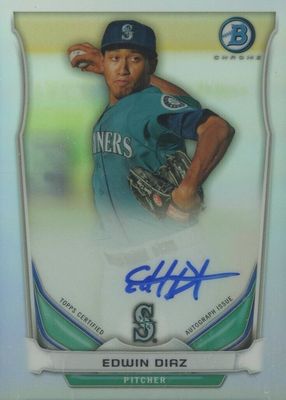 2014 Bowman #BCAP-ED Chrome Prospect Auto - Refractor /500