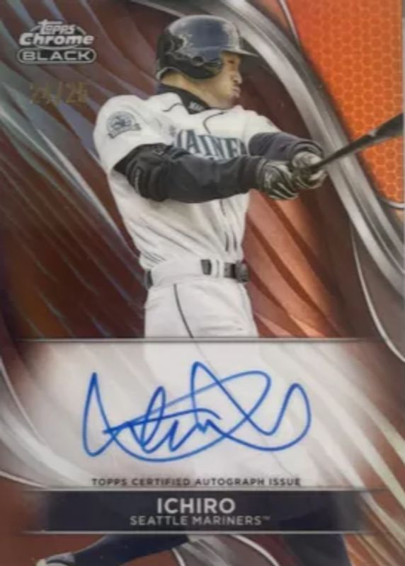 2024 Topps Chrome Black #CBA-I Autographs - Orange Refractor /25